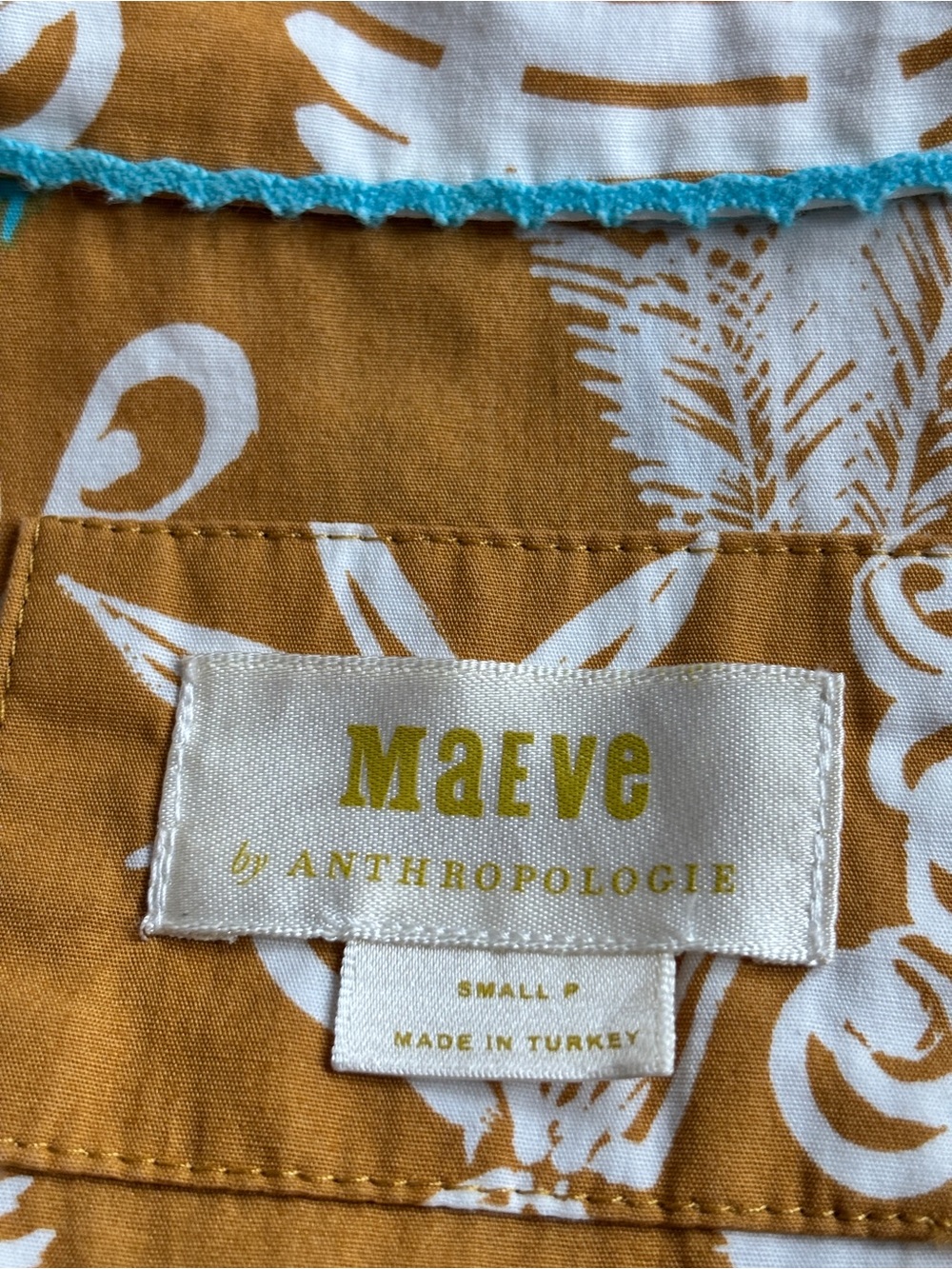 Maeve Toni Tunic Dress by Anthropologie Multicolor Print. Small P . Like New! - Picture 6 of 8